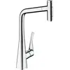 Image de HANSGROHE Mitigeur de cuisine 320 avec douchette extractible 2 jets chromé Metris Select M71