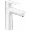Image de Hansgrohe - Talis E Mitigeur De Lavabo 110, Sans Tirette Ni Vidage Blanc Mat
