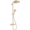 Image de Hansgrohe - Croma Select S Colonne De Douche 280 1jet Ecosmart Avec Mitigeur Thermostatique Bronze Brossé