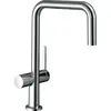 Image de Mitigeur de cuisine Hansgrohe Talis M54, monocommande, hauteur 220 mm, robinet d'arrêt intégré, 1 jet, finition chrome