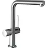 Image de robinet de cuisine monocommande Hansgrohe Talis M54, angle de rotation de 270°, vanne de fermeture intégrée, 1 jet, finition chrome
