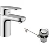 Image de HANSGROHE Vernis Blend Mitigeur de lavabo 70 avec tirette et vidage métallique chromé 71557000