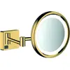 Image de Miroir de rasage Hansgrohe AddStoris avec éclairage LED, finition or poli