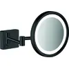 Image de hansgrohe AddStoris Miroir de rasage avec éclairage LED noir mat, 1 pièce.