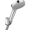 Image de Pommeau de douche 2 jets, flexible et support, HANSGROHE chromé