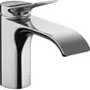 Image de Mitigeur monocommande pour lavabo hansgrohe Vivenis 80, garniture d'écoulement à tirette, chrome, 1 pièce.