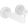 Image de hansgrohe Finoris robinetterie de lavabo monocommande modèle encastré pour montage mural avec bec 16,5 cm, portée 168mm, 76051700