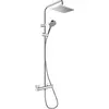 Image de Colonne de douche Hansgrohe Vernis Shape 230, modèle 1 jet, avec technologie EcoSmart+, thermostat intégré, finition chromée