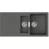 Image de hansgrohe S52 S520-F530 : Évier encastré 345/160 avec égouttoir, couleur gris pierre