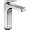 Image de hansgrohe AXOR Citterio Mitigeur monocommandé pour lavabo, garniture découlement à tirette, finition losange, saillie 143mm, ComfortZone160, 39071000
