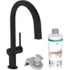 Image de Hansgrohe Aqittura M91 FilterSystem 210, douchette extractible, 1 jet, système sBox, kit de démarrage, noir mat