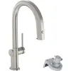 Image de Système de filtration hansgrohe Aqittura M91, douchette extractible, 1 jet, finition en acier inoxydable