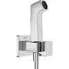 Image de hansgrohe Bidette Douchette à main 1jet E EcoSmart pour eau chaude, avec support de douche et flexibles de douche, 29233000