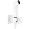 Image de hansgrohe Bidette Douchette à main 1jet E EcoSmart pour eau chaude, avec support de douche et flexibles de douche, 29233700