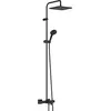 Image de Douche encastrée hansgrohe Vernis Shape 240, 1 jet, avec thermostat de baignoire, finition noir mat