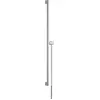 Image de hansgrohe Unica barre de douche E PURO, 90 cm avec support de pommeau de douche Easy Slide et flexible de douche, 24403000
