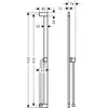 Image de hansgrohe Unica barre de douche E PURO, 90 cm avec support de pommeau de douche Easy Slide et flexible de douche, 24403670