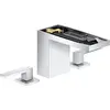 Image de Robinet de lavabo AXOR MyEdition, 3 trous, modèle 110, avec système de vidange à poussoir sans plaque, finition chrome