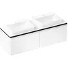 Image de hansgrohe Xelu Q Meuble sous-lavabo, 1560x550, 2 tiroirs, pour console avec vasque à poser, poli, 54070670