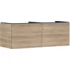 Image de hansgrohe Xelu Q Meuble sous-lavabo, 1360x550, 2 tiroirs, pour console avec vasque à poser, poli, 54068000