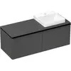 Image de hansgrohe Xelu Q Meuble sous-lavabo, 1360x550, 2 tiroirs, pour console avec vasque à poser, poli, 54067670