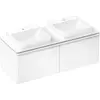 Image de hansgrohe Xelu Q Meuble sous-lavabo, 1360x550, 2 tiroirs, pour console avec vasque à poser, poli, 54066700