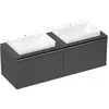 Image de hansgrohe Xelu Q Meuble sous-lavabo, 1560x550, 2 tiroirs, pour console avec vasque à poser, poli, 54071000