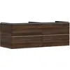 Image de hansgrohe Xelu Q Meuble sous-lavabo, 1360x550, 4 tiroirs, pour vasques à poser, sans découpe de siphon, 54089000