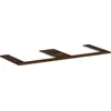 Image de hansgrohe Xelu Q Console avec 2 découpes, 1360x550, pour vasque à poser, polie, 54099630