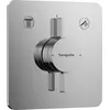 Image de robinet mélangeur encastré Hansgrohe DuoTurn Q pour 2 points de puisage, finition chrome