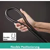 Image de hansgrohe Unica, barre de douche S Puro de 90 cm, avec support de douchette coulissant Easy Slide et flexible de douche Isiflex de 160 cm, finition noir mat