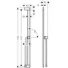 Image de hansgrohe Unica, barre de douche S Puro de 90 cm, avec support de douchette coulissant Easy Slide et flexible de douche Isiflex de 160 cm, finition bronze brossé
