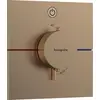 Image de hansgrohe ShowerSelect Comfort E thermostat, encastré, 1 consommateur, rosace carrée, avec bouton, 15571140