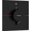 Image de hansgrohe ShowerSelect Comfort E thermostat, encastré, 1 consommateur, rosace carrée, avec bouton, 15571670