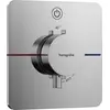 Image de robinet thermostatique encastré Hansgrohe ShowerSelect Comfort Q, pour une seule sortie, finition chrome