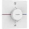 Image de hansgrohe ShowerSelect Comfort E thermostat, encastré, 2 consommateurs, rosace carrée, avec combinaison de sécurité, 15578700