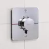 Image de hansgrohe ShowerSelect Comfort Q thermostat, encastré, 2 consommateurs, rosace Soft Edge, avec combiné de sécurité, 15586000