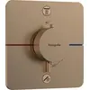 Image de robinet thermostatique encastré Hansgrohe ShowerSelect Comfort Q pour deux points de sortie, finition bronze brossé