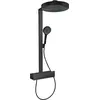 Image de HANSGROHE Rainfinity Showerpipe 360 1jet avec ShowerTablet 350, ensemble de douche avec thermostat, diamètre 36 cm, noir mat