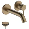 Image de hansgrohe Tecturis S - Mitigeur lavabo encastré avec garniture de vidage, Robinet de salle de bain avec longueur sous bec 16,5 cm, économie d'eau (EcoSmart+), Bronze brossé, 73350140 en occasion ou reconditionné