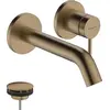 Image de hansgrohe Tecturis S robinetterie de lavabo monocommande encastrée pour montage mural, EcoSmart+, portée 165mm, 73350140