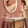Image de robinet de lavabo monocommande Hansgrohe Tecturis S, finition chrome, avec technologie CoolStart et EcoSmart+, sans bonde