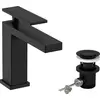 Image de hansgrohe Tecturis E Mitigeur monocommandé pour lavabo 110, saillie 144mm, avec garniture de vidage, CoolStart, EcoSmart+, 73014670