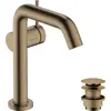 Image de hansgrohe Tecturis S robinetterie de lavabo monocommande 150 Fine CoolStart, EcoSmart+, avec vidage Push-Open, portée 139mm, 73340140