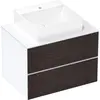 Image de hansgrohe Xevolos E Meuble sous-lavabo, 2 tiroirs, 1 découpe au centre, 780x550x555mm, pour plan de toilette à poser, 54187730