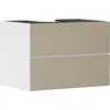 Image de hansgrohe Xevolos E Meuble sous-lavabo, 2 tiroirs, 1 découpe au centre, 780x550x555mm, pour plan de toilette à poser, 54187390