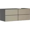 Image de hansgrohe Xevolos E Meuble sous-lavabo, 4 tiroirs, 1 découpe à droite, 1370x550x555mm, pour console avec vasque à poser à droite, 54241390
