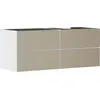 Image de hansgrohe Xevolos E Meuble sous-lavabo, 4 tiroirs, 1 découpe à droite, 1370x550x555mm, pour console avec vasque à poser à droite, 54239390