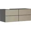 Image de hansgrohe Xevolos E Meuble sous-lavabo, 4 tiroirs, 1 découpe à gauche, 1370x550x555mm, pour console avec vasque à poser à gauche, 54238390