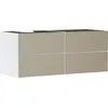 Image de hansgrohe Xevolos E Meuble sous-lavabo, 4 tiroirs, 1 découpe à gauche, 1370x550x555mm, pour console avec vasque à poser à gauche, 54236390